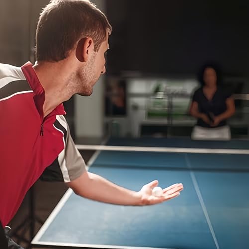 Table Tennis Balls High-Elastic ABS Material Test Approved 40 Speed for Training, Practice, Club Play - color: White
