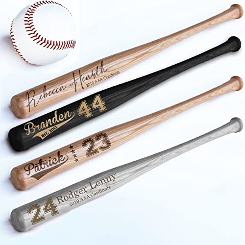 Personalized Mini Bat 18″, Custom Mini Baseball Bat, Personalized Coach Gift, Team Gift, Tee Ball, Baseball Team Coach Gift, Little League Gift, Softball Team Coach Gift - style: Bow Tie