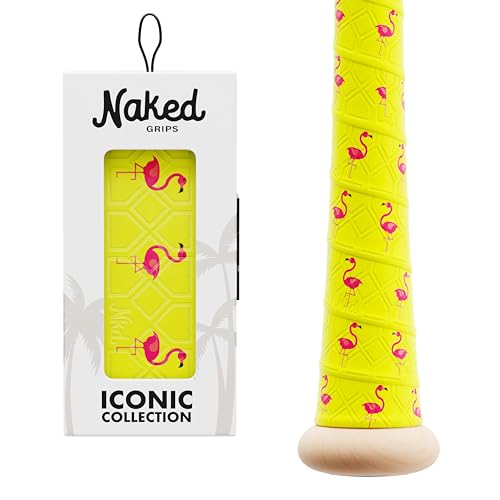 Naked Grips Iconic Collection | 1mm Baseball & Softball Bat Grips - color: Flamingo