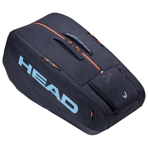 HEAD Pro Racquet Bag - Tournament Tennis Bag with CCT+ Climate Control, Shoe Compartment, and Accessory Pockets - Available in L & XL Sizes