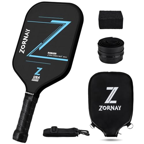 T700 Pickleball Paddles,16mm Pickleball Paddles, USAPA Approved Carbon Lightweight Pickle Ball Rackets, Wider Pickle Ball Racket Gift for Beginners, Men, Women - color: Black-2