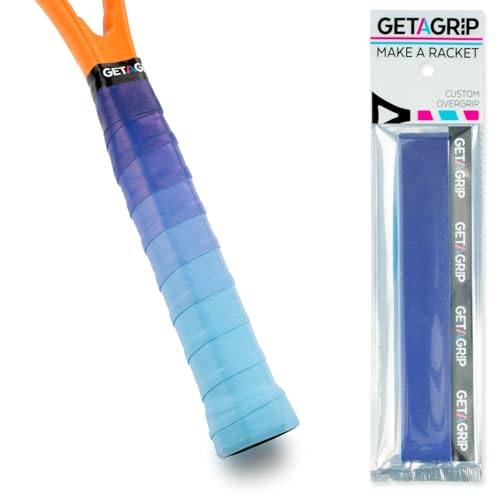 Get A Grip Racket Overgrips – Anti-Slip Tennis Grip Wrap, Sweat Absorbent & Quick-Dry Handle Tape for Tennis, Padel & Pickleball - color: Wavy, size: 1 Grip