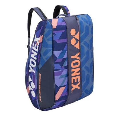 Yonex Pro Racquet Bag 12, Multi-Compartment 12-Racket Tennis Gear Travel Pack, Backpack Carry Straps/Grab Handle (BA924212) - color: Midnight Navy