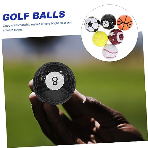 UKCOCO Golf Practice Balls Rubber Training Balls for Golfers Sports Design Resistant to Wear and Impact for Driving Range and Skill Improvement Random Color