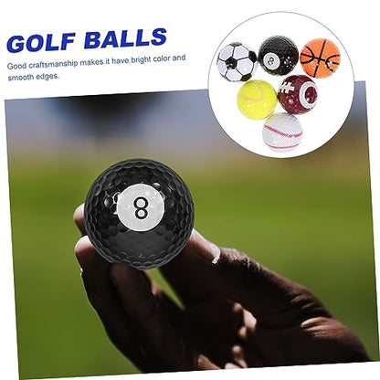 UKCOCO Golf Practice Balls Rubber Training Balls for Golfers Sports Design Resistant to Wear and Impact for Driving Range and Skill Improvement Random Color