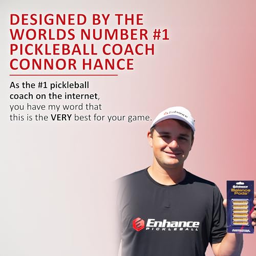 Enhance Pickleball Balance Pods, Tungsten Tape for Pickleball Paddles, Premium Quality Lead Tape Alternative for Pickleball Paddles, Easy Application Pickleball Paddle Weights, Gold