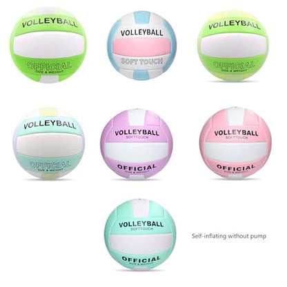 Volleyball Official Size 5 Waterproof Soft Sand Volleyball Beach Game Practice Volleyball Sports PU