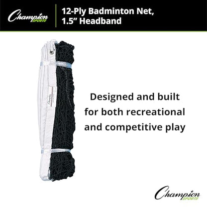 Champion Sports12-Ply Badminton Net - color: Multi, size: 12-Ply Badminton Net