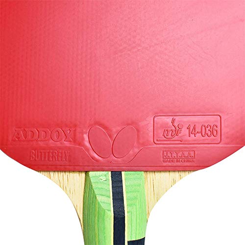 Butterfly Lin Yun-Ju Shakehand Ping Pong Paddle - Lightweight & Offers A High Degree of Control for Developing Table Tennis Players - Recommended for Beginners