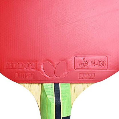 Butterfly Lin Yun-Ju Shakehand Ping Pong Paddle - Lightweight & Offers A High Degree of Control for Developing Table Tennis Players - Recommended for Beginners