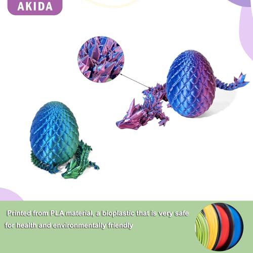 2 Pack Dragon Eggs with Dragon Inside, Dragon Egg Fidget Toy, 3D Dragon Eggs with Dragon Inside, Mystery Dragon Egg, 3D Printed Dragon Egg, Stocking Easter Basket Stuffers - color: 2 Pack Dragon Egg