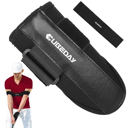 Golf Wrist Brace & Arm Band Training Aid Kit - Pro Golf Swing Trainer for Impact Control & Muscle Memory - Adjustable Golf Wrist Training Aid to Fix Slices, Hooks & Chicken Wing - Men & Women