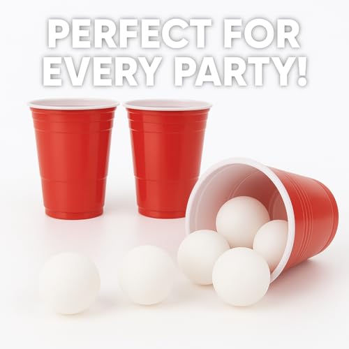 Liberty Imports Pack of 12 Beer Ping Pong Balls - White Table Tennis Balls - Lightweight Durable Seamless Bulk for Party Carnival Games. Entertainment, Decorations, Crafts Activities