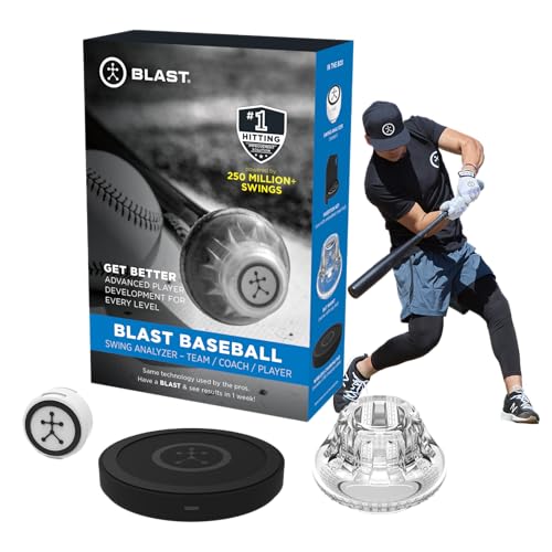Blast Motion Baseball Swing Analyzer - Improve Your Swing at Every Level - Batting Trainer - Real-time Feedback, Swing Metrics, Video Capture Highlights, Track Performance (GEN3 Sensor)