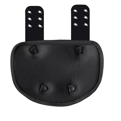 Football Back Plate, Football Low Back Pad, Rear Protector Lower Back Pads+ Towel - color: black and white, size: Large
