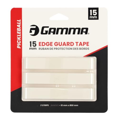 GAMMA Edge Guard Tape – Protect Your Paddle from Scratches & Damage - Durable, Stylish Protection for Performance & Customization - White, 15mm 3-Pack - color: White, size: 15mm