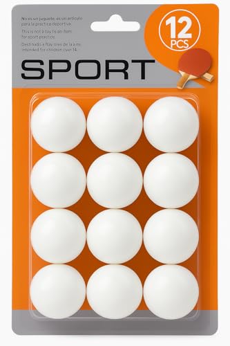 Liberty Imports Pack of 12 Beer Ping Pong Balls - White Table Tennis Balls - Lightweight Durable Seamless Bulk for Party Carnival Games. Entertainment, Decorations, Crafts Activities