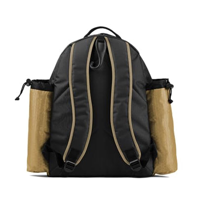 Boombah Tyro Baseball/Softball Bat Backpack - 20" x 15" x 10" - Holds 2 Bats up to Barrel Size of 2-5/8" - color: Black/Vegas Gold