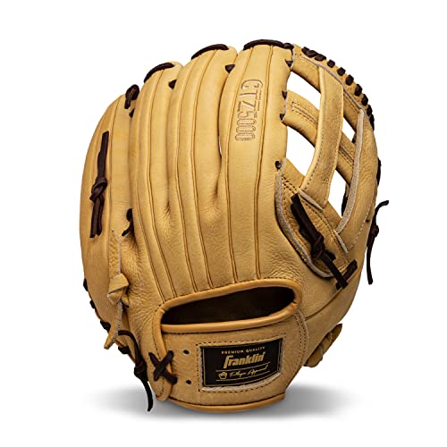Franklin Sports CTZ5000 Baseball Gloves - Adult + Youth Fielding Gloves + Catcher's Mitts - Multiple Styles + Colors - color: Camel/Brown, size: 12.5" - H-Web