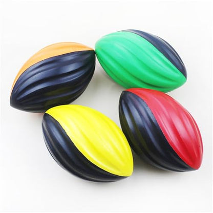 Durability PU Slow Bounce Football Light Weight Rebounds Ball Safe for Team Play Safe - color: Yellow and Black