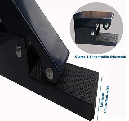 Comesee Professional Ping Pong Net Clip on Easy, Table Tennis Net and Post Set with Spring Activated Clamp, Thick Base Grip, Precision Tension Height Adjustment (Navy)