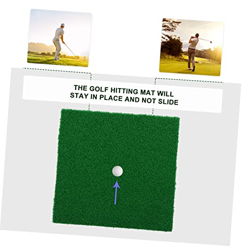 Portable Golf Hitting Mat Practice Grass Pad for Training -Turf for Realistic Swing Convenient for Beginners and Professionals -Deformation Design