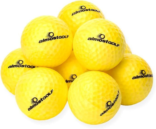 ALMOSTGOLF Limited Flight Practice Foam Golf Balls – Realistic Spin, Trajectory, & Accuracy Training - size: 24 Balls