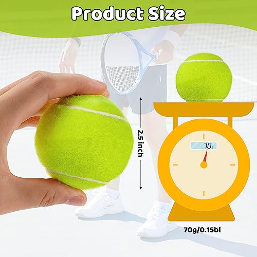 Tennis Training Ball with String,Tennis Trainer Balls Self Practice Trainer Tool, Tennis Ball Training Equipment for Rebound Baseboard Self Tennis Training Tool - color: 6pcs