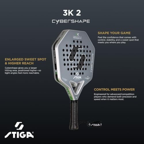 STIGA Cybershape Padel Racket - size: 3K