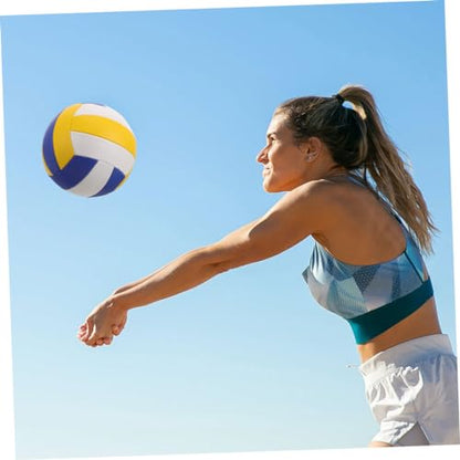 WOONEKY Soft Volleyball for Training Eye-catching Colors for Beginners and Middle School Players