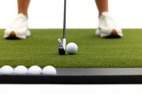 Dura-Pro Premium Turf Indoor/Outdoor Golf Mat. Bonus Tray + 3 Tees - style: Advantage 4'x5' - 30mm Thickness