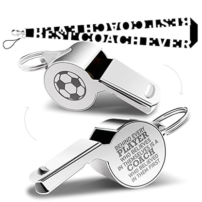 fkovcdy Whistle Soccer Coach Gifts Whistle for Coaches Teachers Whistle Emergency Coach Referee Lifeguard Loud Whistle for Men Referees Officials Sports Coaches Whistle with Lanyard Cheer Coach Gift.