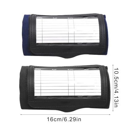 Multifunctional Football Play Wristband, Large Window Softball Wristband for Quarterback Playbook, Sports Coach Play Card Holder for Baseball Soccer Basketball