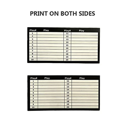 Play Wristband Inserts Play Cards Sheets - size: Youth Size