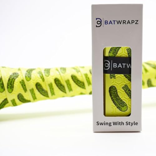 Bat Grip Tape for Baseball - Softball Precut and Pro Feel Bat Grip Tape Replacement - color: The Pickle
