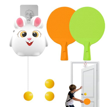 Adjustable Door Trainer - Portable Table Tennis, Interactive Accessory with Flexible Height, Sport Practice with Rebound Design, Indoor Recreation Outdoor Safe, Home Training for Yard Wall