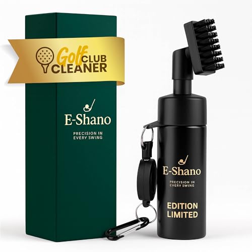 Golf Club Cleaner Brush with Water Spray System 2- in- 1 Cleaner, Ultra Strong Magnetic Clip, Advanced Leak-Proof Spray System for Irons Wedges & Golf Balls