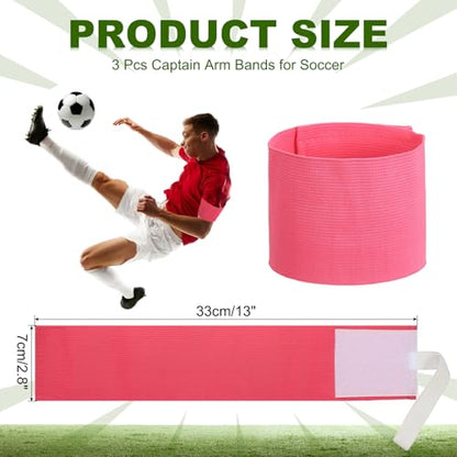 PATIKIL Soccer Captain Armband, Captain Arm Bands for Soccer Elastic Captain Arm Band Sports Captain Armbands - color: Peach