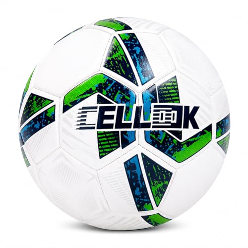 Soccer Ball Size 5 Size 4 with Pump Deflated, Official Size and Weight Long-Lasting Soccer Ball for Youth Teens Adult, Indoor Outdoor Training Practice Ball Games Sports Soccer Gifts with Mesh Bag