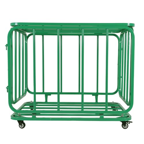 Basketball Or Volleyball Storage Ball Cart with Wheels & Lid Rolling Sports Ball Storage Cart for Gyms Schools Clubs Indoor and Outdoor
