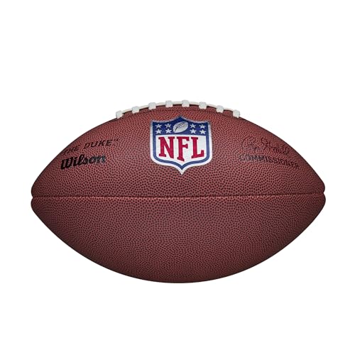 WILSON NFL Authentic Footballs - The Duke - color: Brown, size: Official, style: Replica