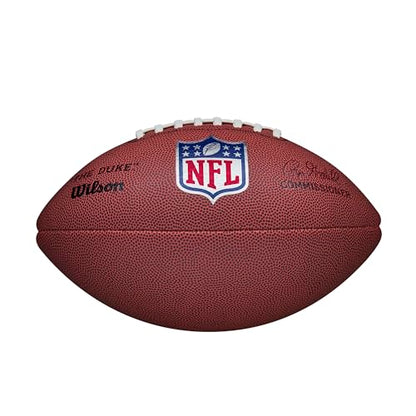 WILSON NFL Authentic Footballs - The Duke - color: Brown, size: Official, style: Replica
