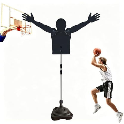 Basketball Training Defender Dummy, Height Adjustable Training Mannequin, Portable Defender Practice Dummy with Water Injection Base,for Shooting Dribbling Drills