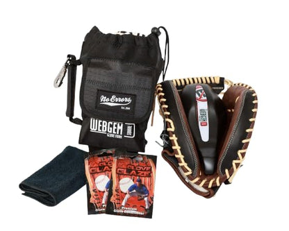 No Errors WebGem Fielder’s Glove Care System – Formation & Break-in Tool for Baseball Mitts, Holds Shape, Essential Gear, Gift for Players - style: Square
