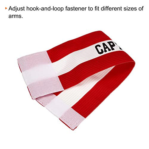 PATIKIL Captain's Armband, Elastic Arm Band for Soccer Training - color: Red