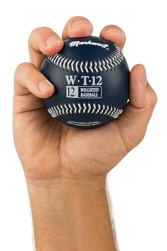 Markwort Weighted 9-Inch Baseballs-Leather Cover (Individually Boxed) - color: Black