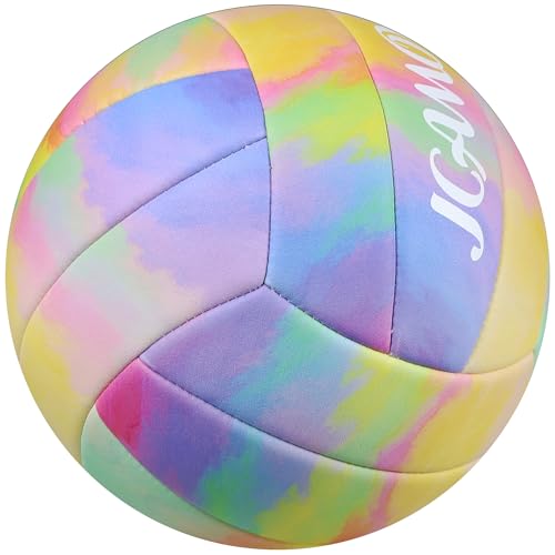 Volleyball Size 5 - Premium PU Leather, Ultra-Durable Soft to The Touch for Youth, Adults, Ideal for Indoor, Outdoor, Beach Sports Training