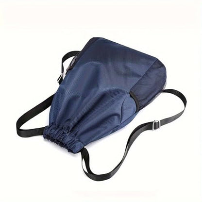 Unisex Drawstring Basketball Backpack with Side Pockets, Waterproof Lightweight & Durable Sack Bag for Sports & Gym - color: Green