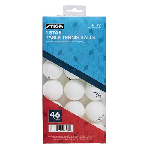 STIGA 1-Star Balls - color: White, size: 46 Pack
