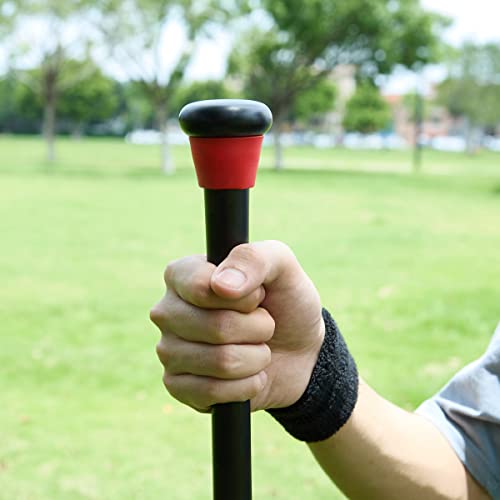 Bat Grip Choke Up Rings,Premium Choke Up Rings, Pressure Baseball Rings,Including: 8 Pack Choke up Rings, 2 Wrist Protectors - color: All black